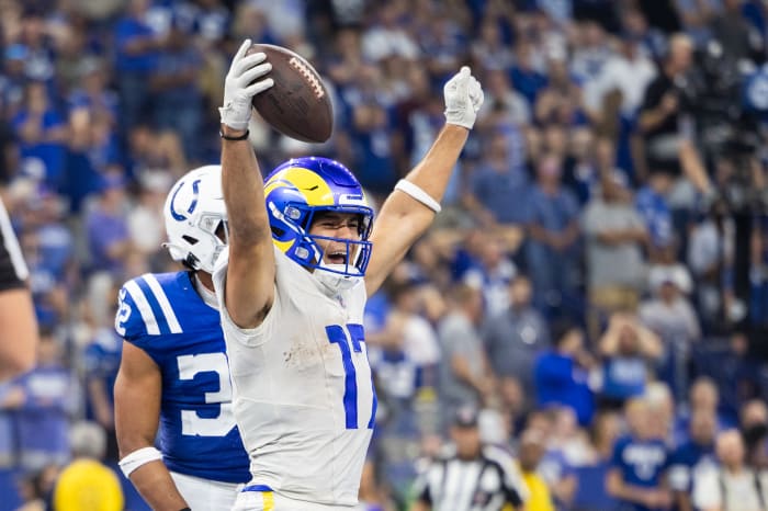 Puka Nacua and the Los Angeles Rams will wear their bone white alternate uniforms in Week 12.